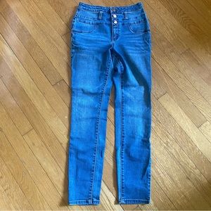 Forever 21 High waisted 3 button skinny jeans